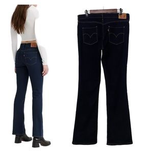 Levi’s 315 Shaping Bootcut Dark Denim Jeans Blue